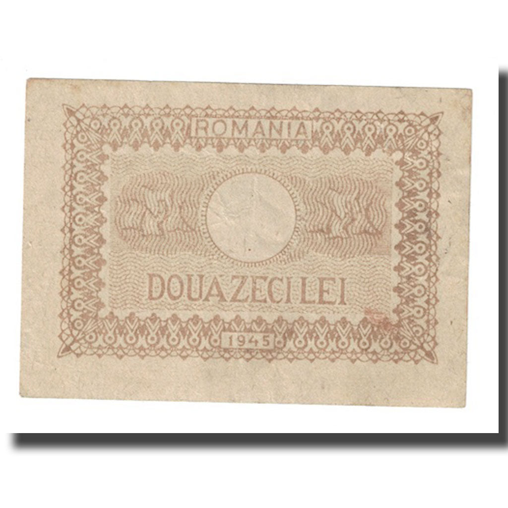 Geldschein, Rumänien, 20 Lei, 1945, KM:76, VZ