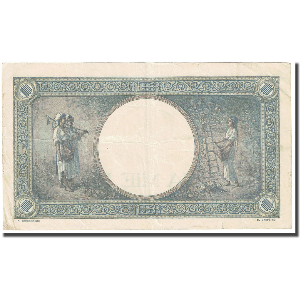 Banconote, Romania, 1000 Lei, 1941, 1941-09-10, KM:52a, MB+
