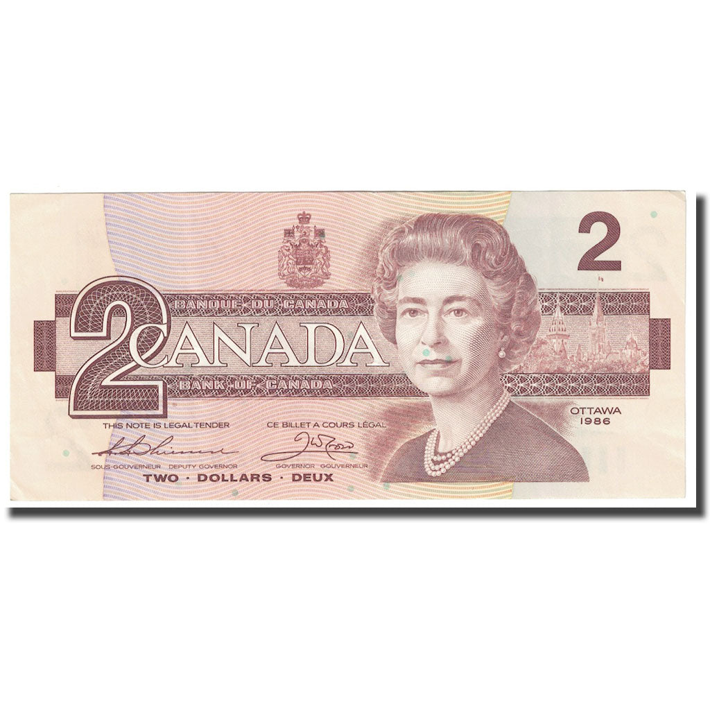 Geldschein, Kanada, 2 Dollars, 1986, KM:94b, VZ