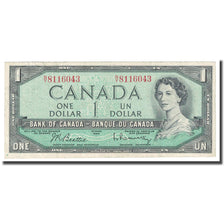 Billete, 1 Dollar, 1954, Canadá, KM:75b, BC+