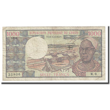 Geldschein, Congo Republic, 1000 Francs, 1982, 1982-01-01, KM:3e, S+