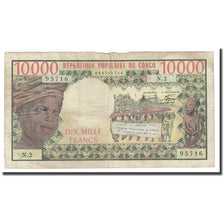 Banconote, Repubblica del Congo, 10,000 Francs, Undated (1974-81), KM:5b, MB