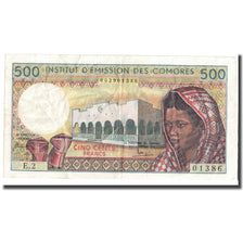 Banconote, Comore, 500 Francs, Undated (1986- ), KM:10a, BB+