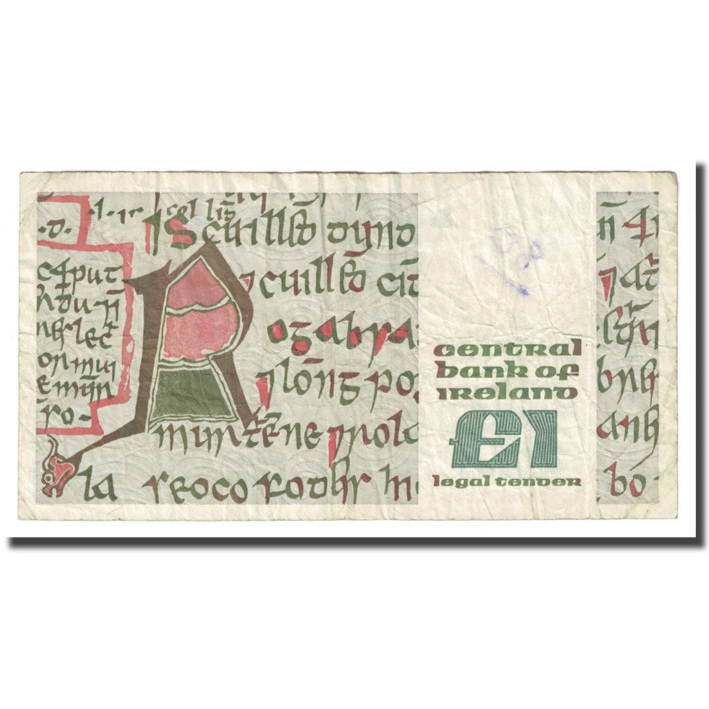 Banknote, Ireland - Republic, 1 Pound, 1989, 1989-03-16, KM:70d, VF(20-25)