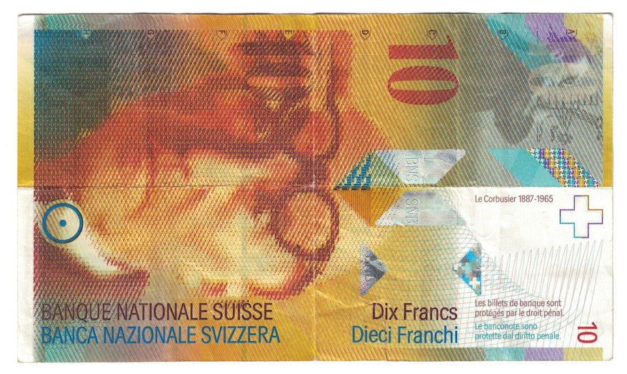 Geldschein, Schweiz, 10 Franken, 2008, KM:67c, SS+