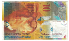 Geldschein, Schweiz, 10 Franken, 2008, KM:67c, SS+