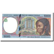 Geldschein, Zentralafrikanische Staaten, 10,000 Francs, 2000, KM:605Pf, UNZ