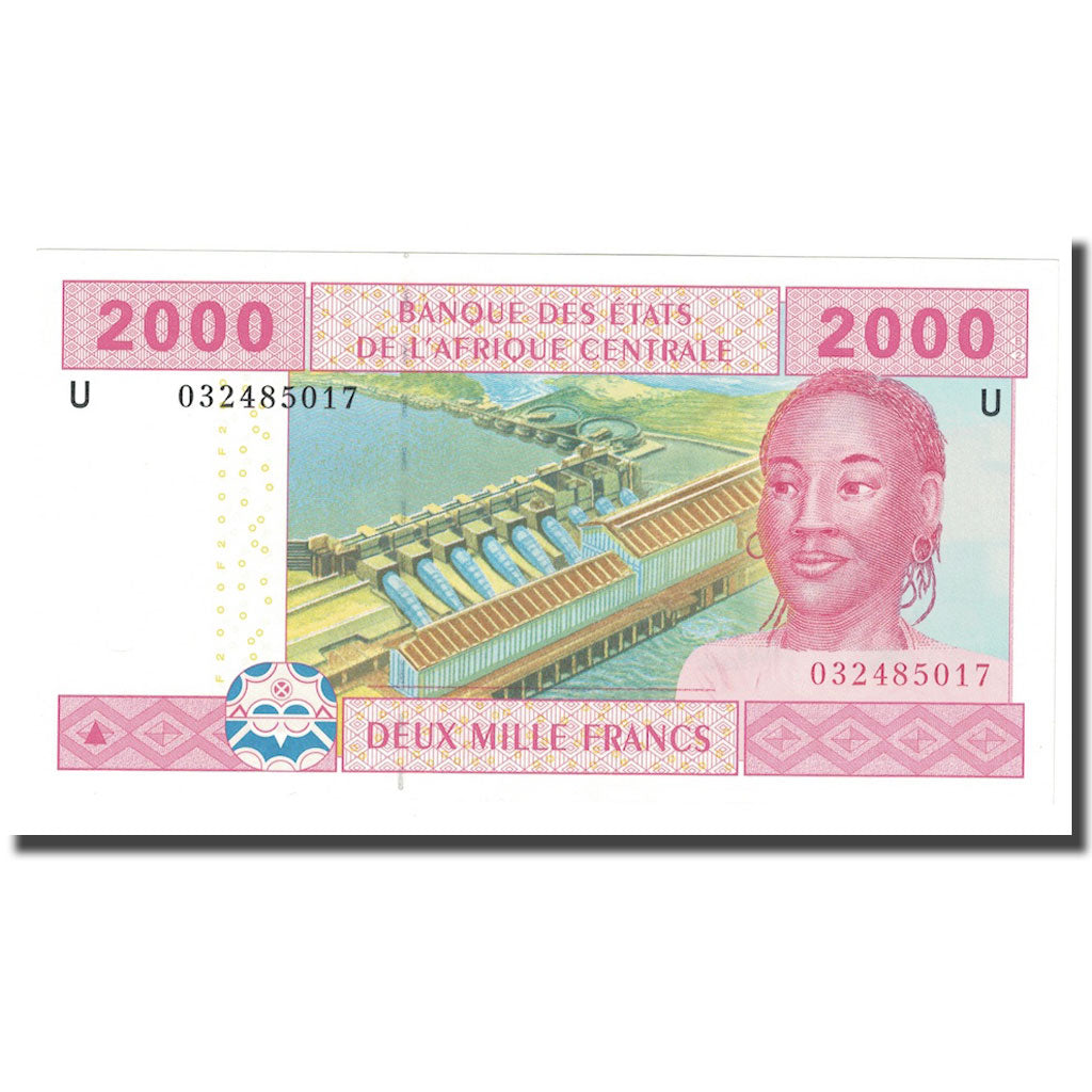 Billete, 2000 Francs, 2002, Estados del África central, KM:208U, UNC