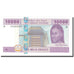 Banknot, Państwa Afryki Środkowej, 10,000 Francs, 2002, KM:210U, UNC(65-70)