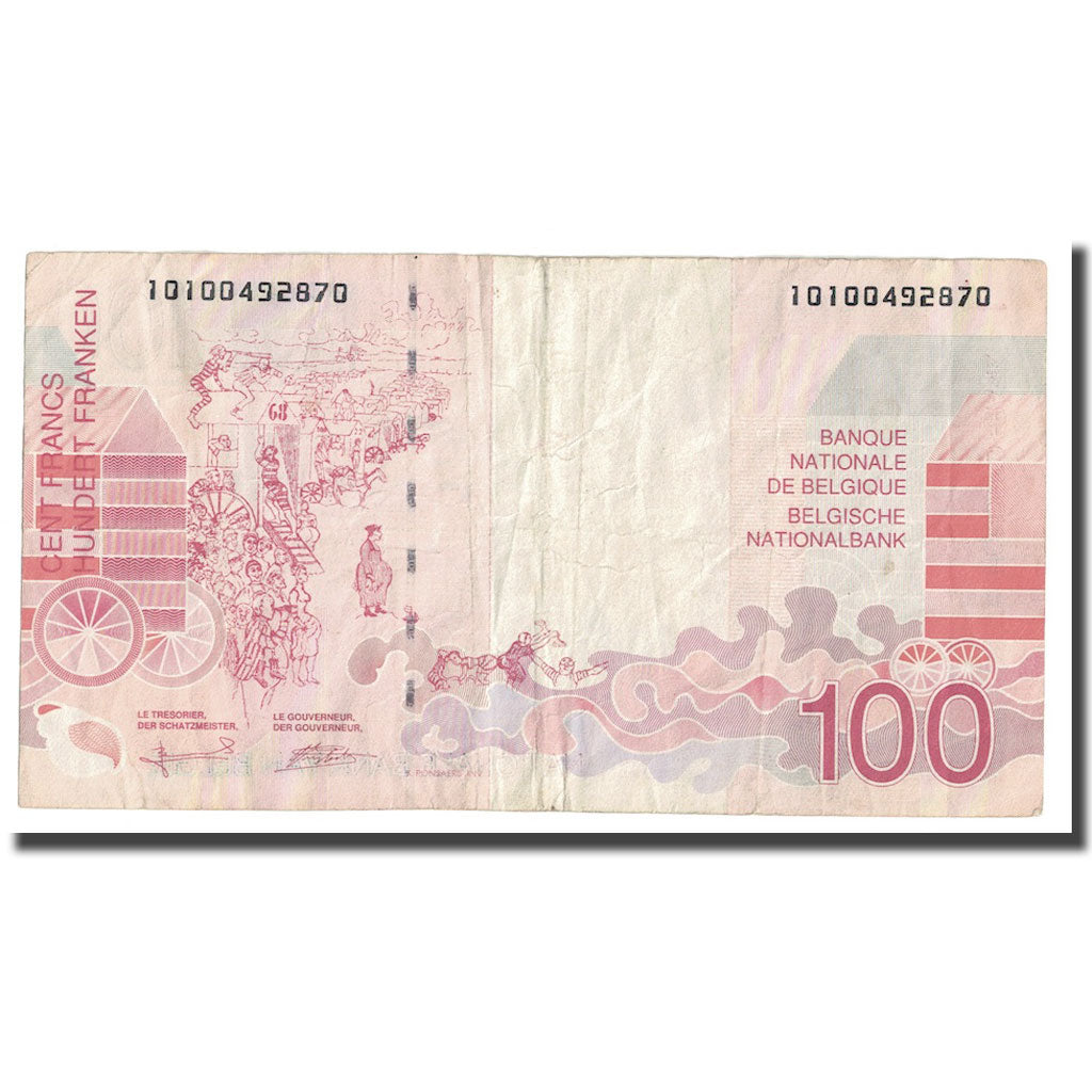 Banconote, Belgio, 100 Francs, Undated (1995-2001), KM:147, MB+
