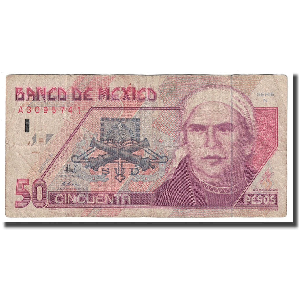 Billet, Mexique, 50 Pesos, 1994, 1994-05-06, KM:107a, TB