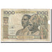Billet, West African States, 1000 Francs, Undated (1959-65), KM:103An, B+