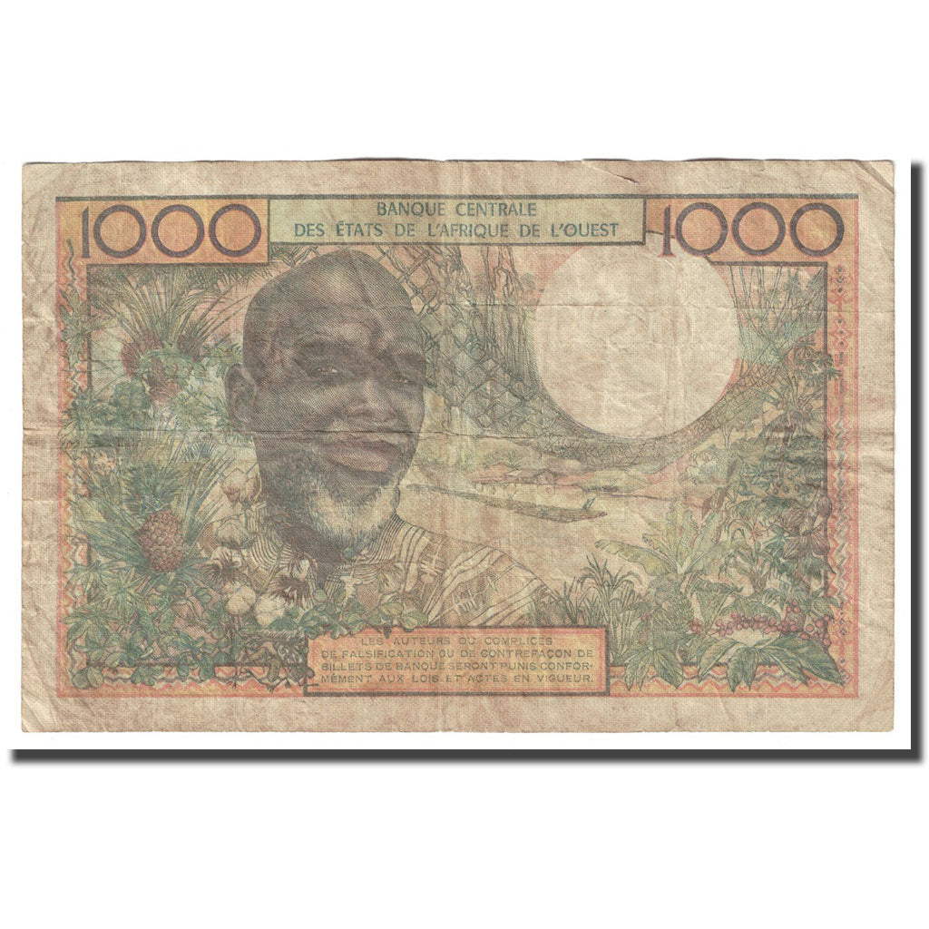 Banconote, Stati dell'Africa occidentale, 1000 Francs, Undated (1959-65)