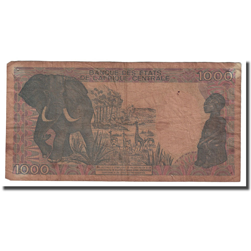 Banconote, Guinea equatoriale, 1000 Francos, 1985, 1985-01-01, KM:21, MB