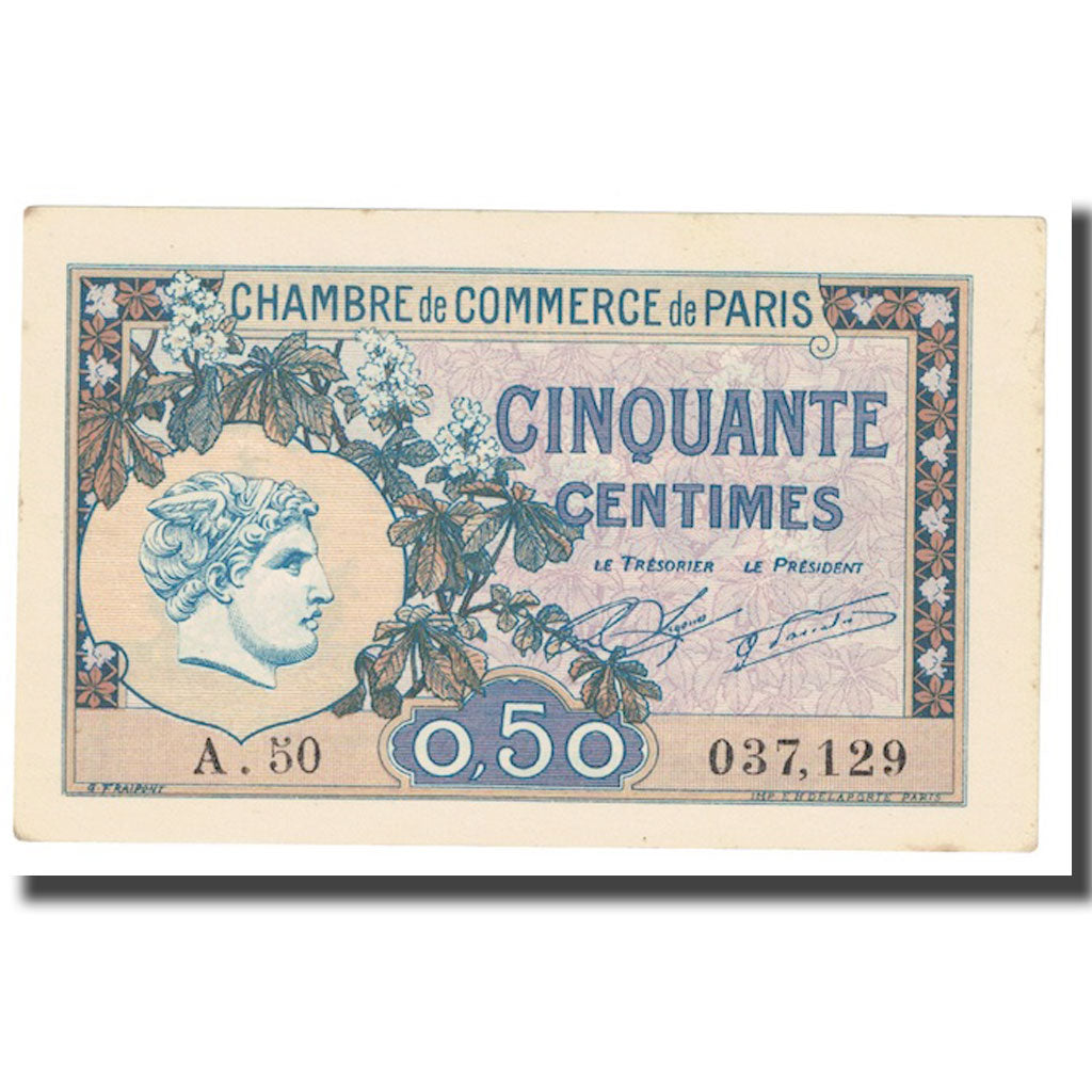 Frankrijk, 50 Centimes, PIROT 97.31, 1922, 1922-07-01, PARIS, SUP