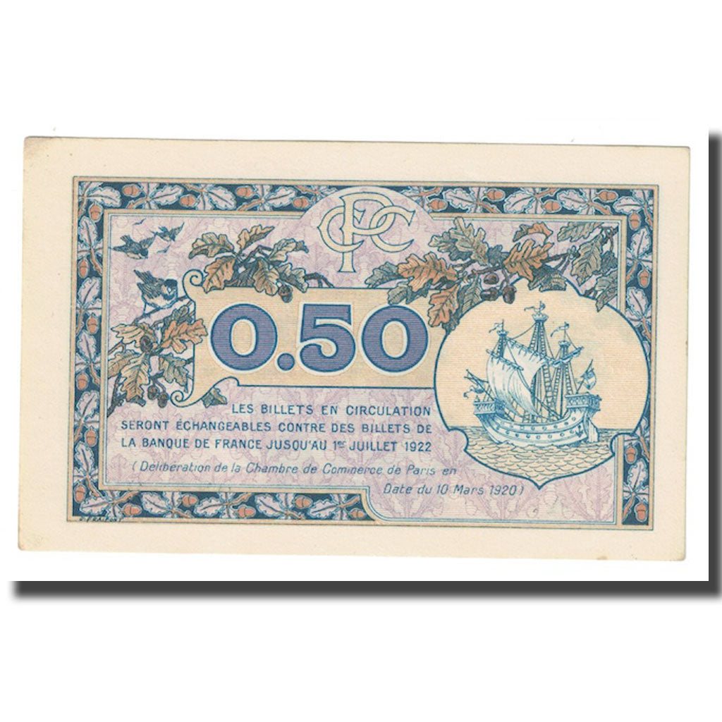 Frankrijk, 50 Centimes, PIROT 97.31, 1922, 1922-07-01, PARIS, SUP