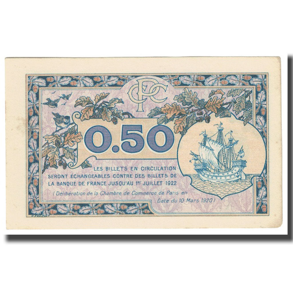 Francia, 50 Centimes, PIROT 97.31, 1922, 1922-07-01, PARIS, BB+