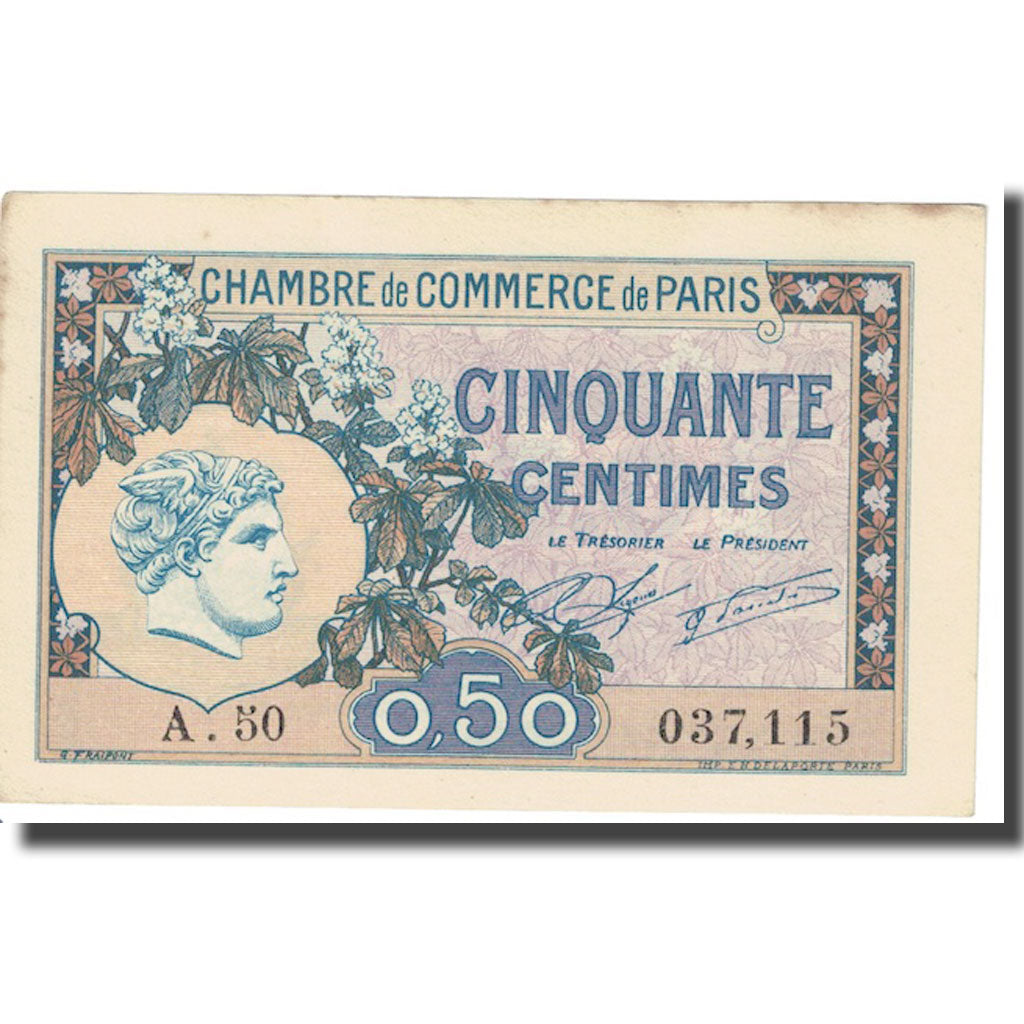 Francia, 50 Centimes, PIROT 97.31, 1922, 1922-07-01, PARIS, MBC+