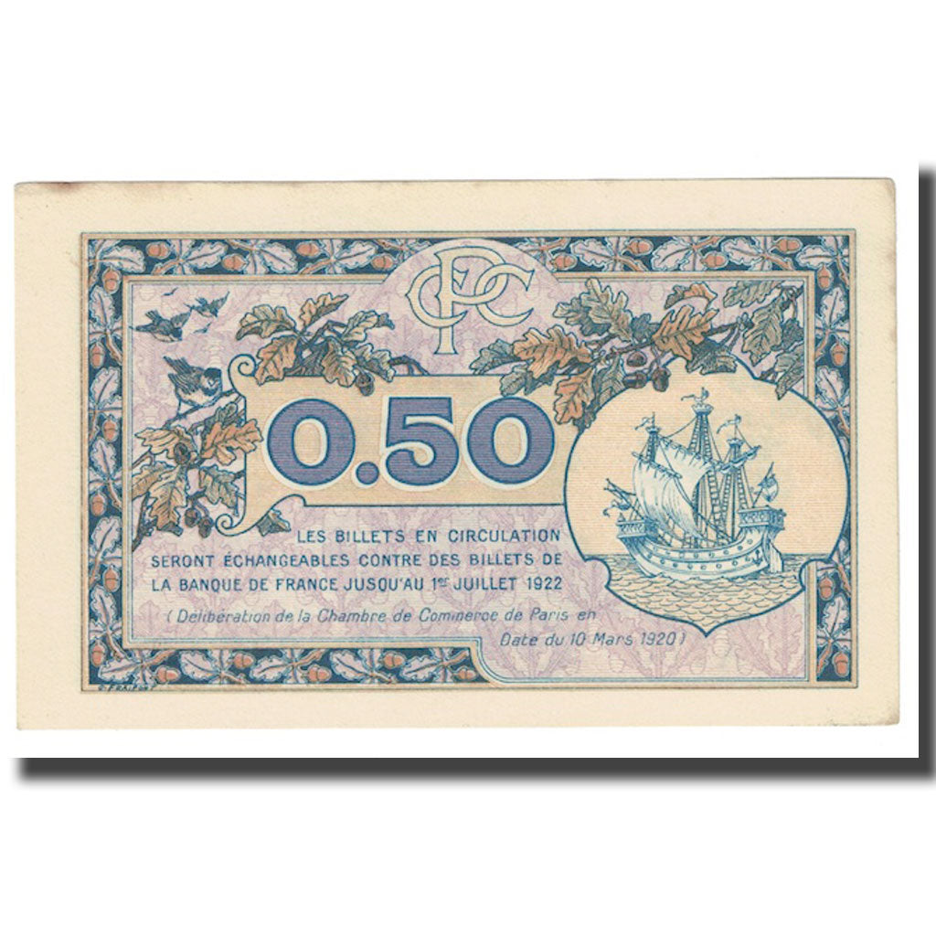 Francia, 50 Centimes, PIROT 97.31, 1922, 1922-07-01, PARIS, MBC+