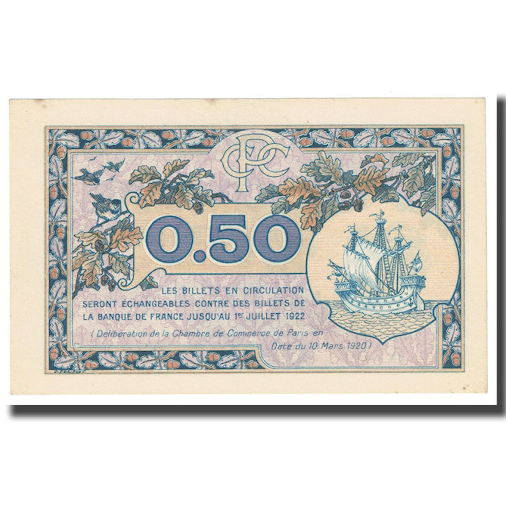 Frankrijk, 50 Centimes, PIROT 97.31, 1922, 1922-07-01, PARIS, SUP