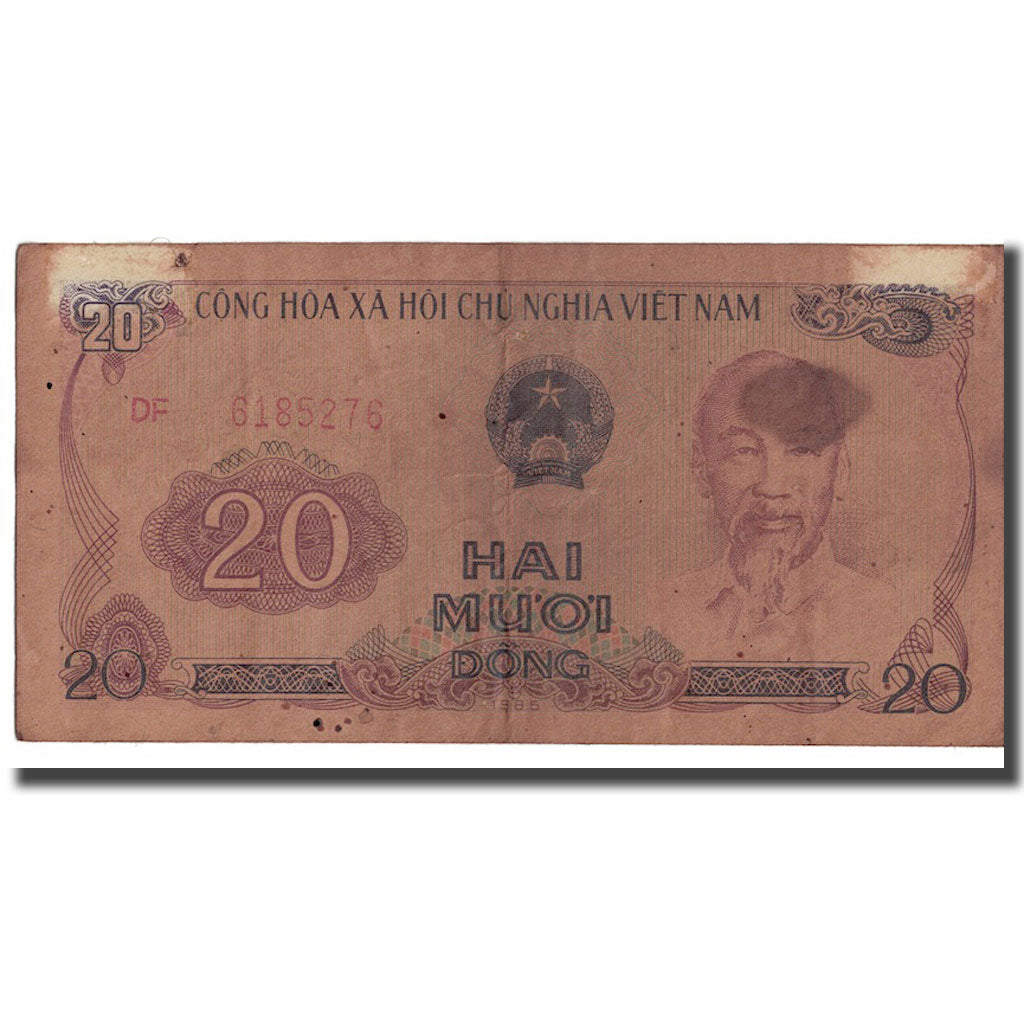 Billet, Viet Nam, 20 D<ox>ng, 1985, KM:94a, AB+