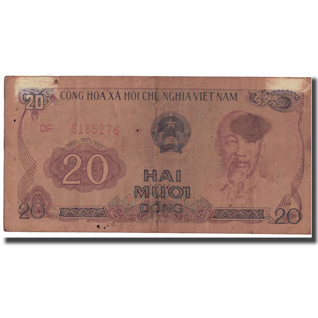 Billet, Viet Nam, 20 D<ox>ng, 1985, KM:94a, AB+
