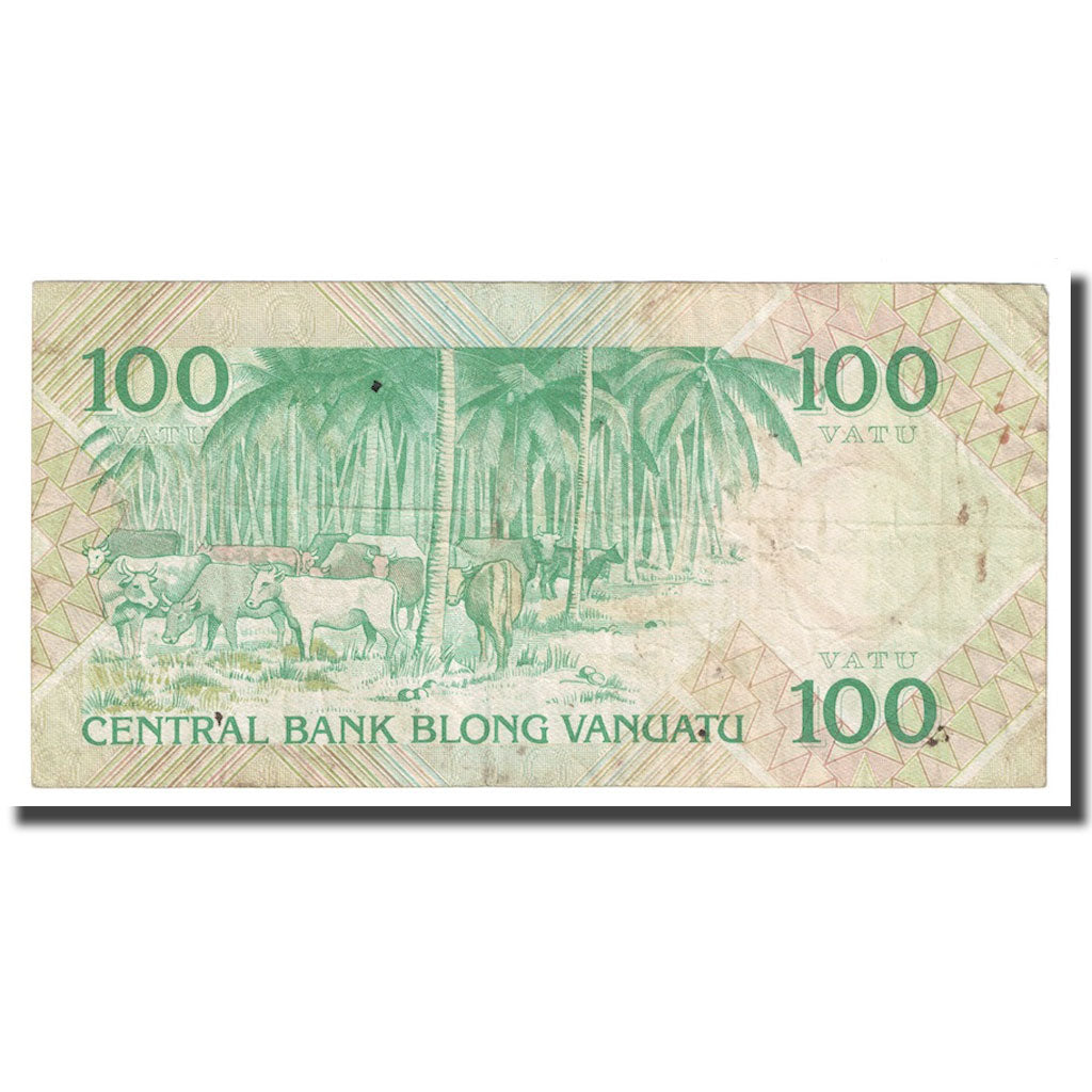 Geldschein, Vanuatu, 100 Vatu, Undated (1982), KM:1a, S+