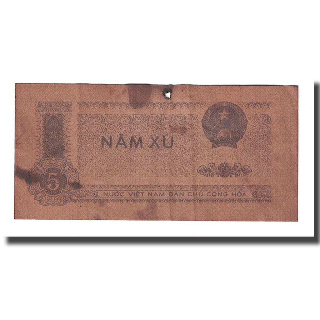 Banconote, Vietnam, 5 Xu, 1975, KM:76a, D+