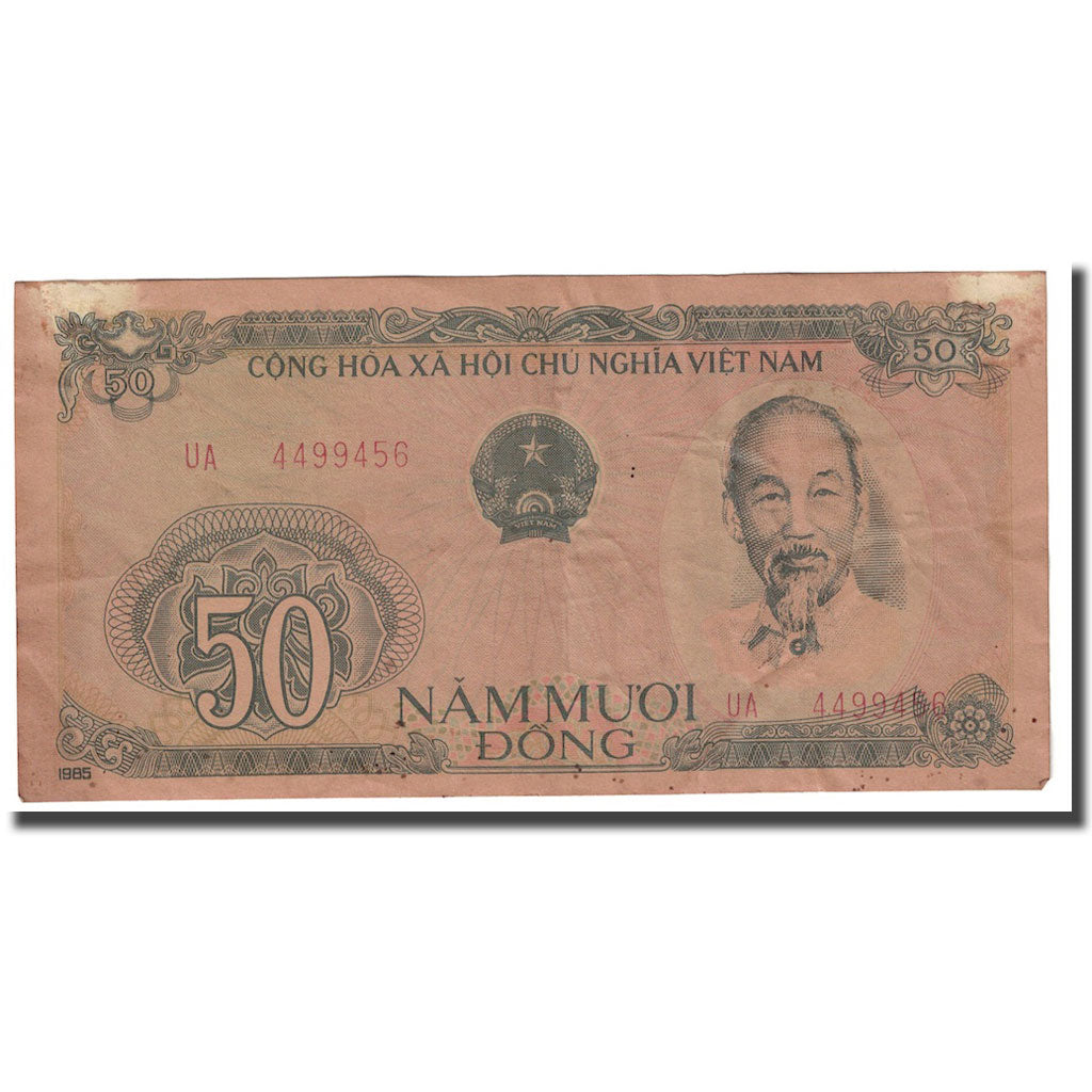Geldschein, Vietnam, 50 D<ox>ng, 1985, KM:97a, SGE