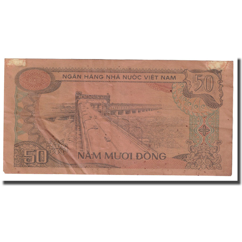 Geldschein, Vietnam, 50 D<ox>ng, 1985, KM:97a, SGE
