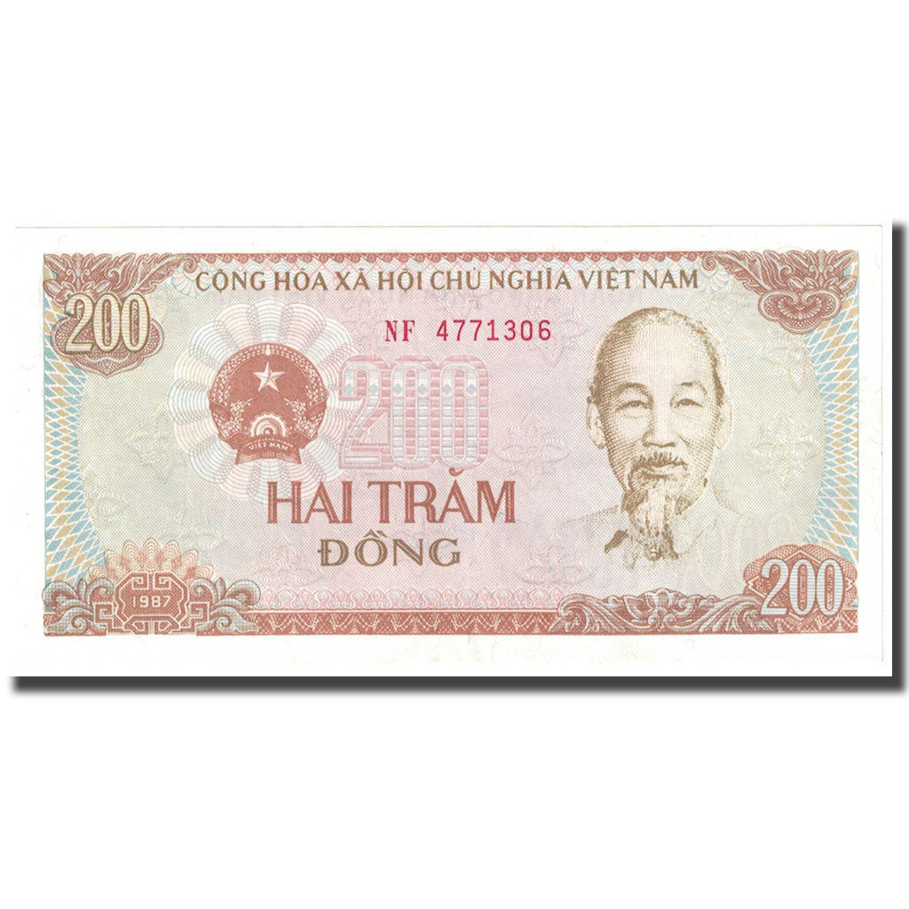 Banknote, Vietnam, 200 D<ox>ng, 1987, KM:100b, UNC(60-62)