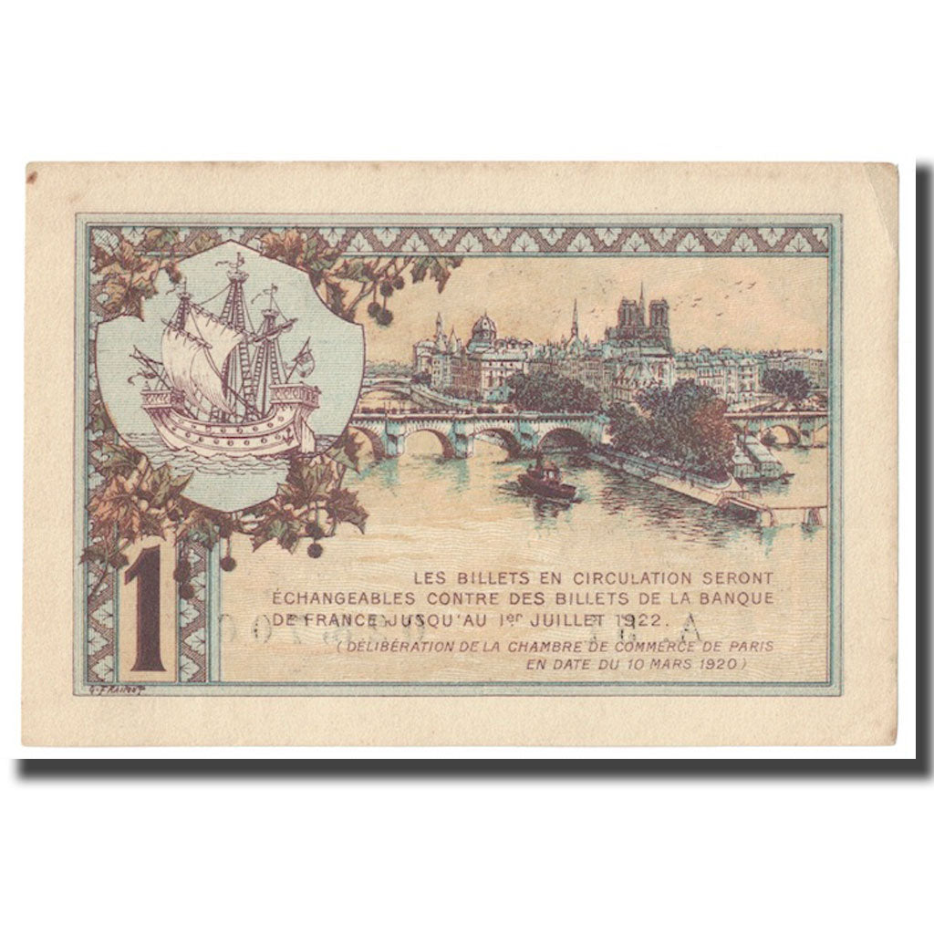 France, 1 Franc, PIROT 97.36, 1920, 1920-03-10, PARIS, TTB