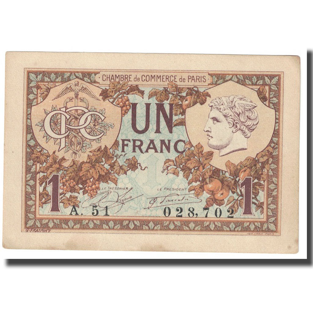 France, 1 Franc, PIROT 97.36, 1920, 1920-03-10, PARIS, TTB