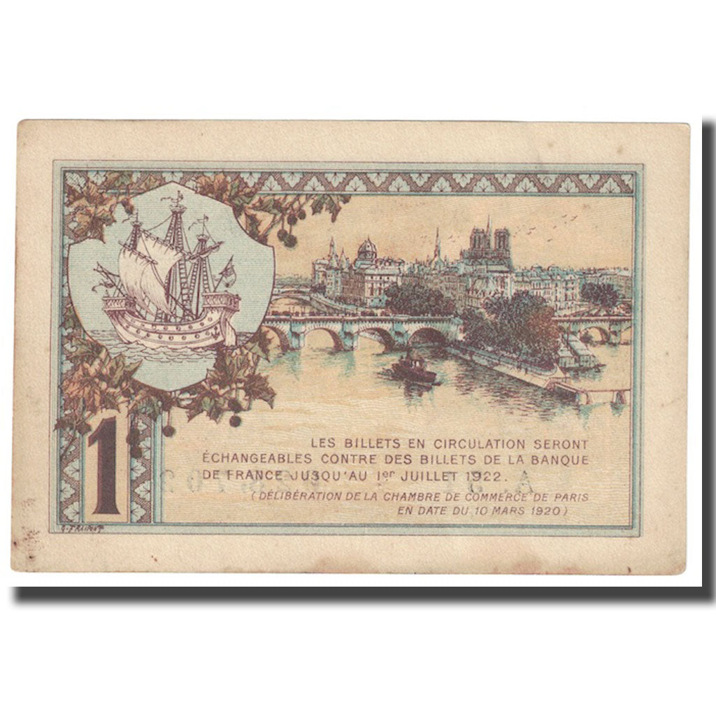 France, 1 Franc, PIROT 97.36, 1920, 1920-03-10, PARIS, TTB
