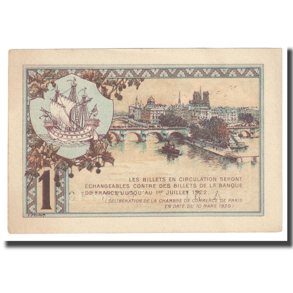 France, 1 Franc, PIROT 97.36, 1920, 1920-03-10, PARIS, TTB