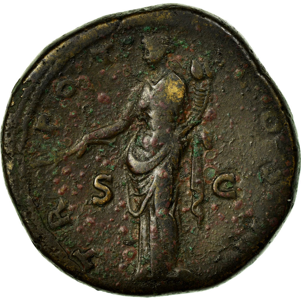 Monnaie, Antonin le Pieux, Sesterce, TTB, Cuivre, Cohen:856