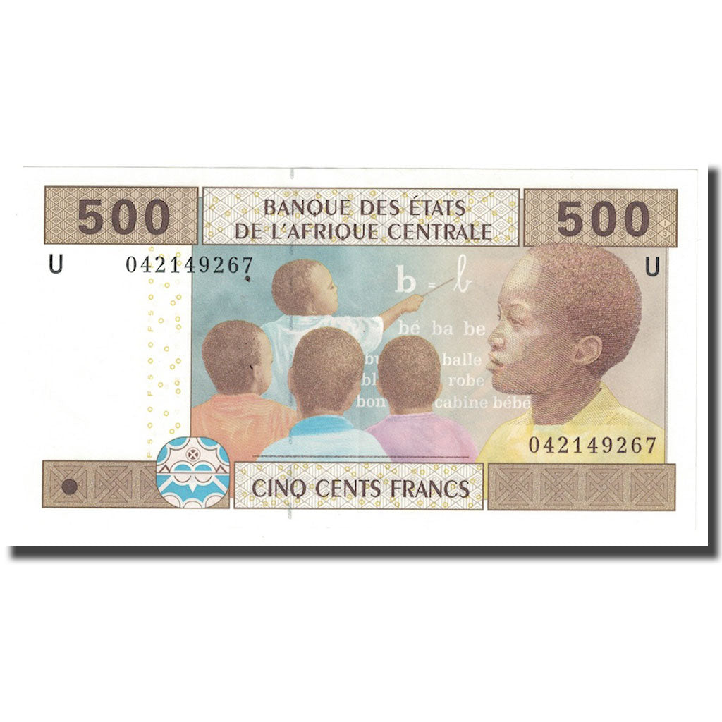 Banconote, Stati dell’Africa centrale, 500 Francs, 2002, KM:306M, SPL