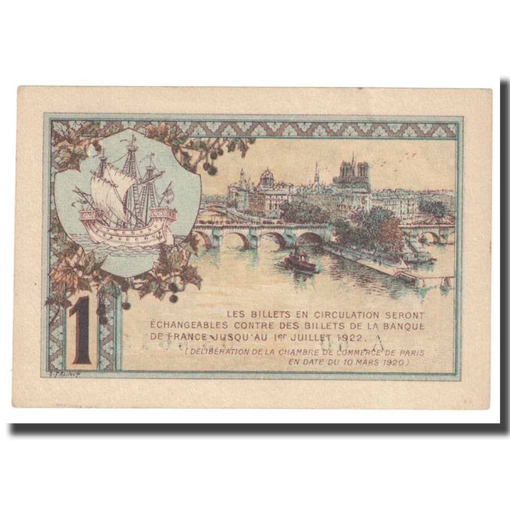Frankrijk, 1 Franc, PIROT 97.36, 1920, 1920-03-10, PARIS, SUP