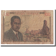 Geldschein, Kamerun, 100 Francs, 1962, KM:10a, SGE+