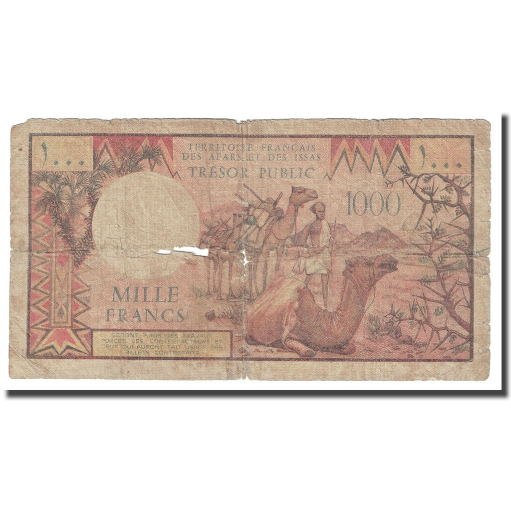 Banconote, Gibuti, 1000 Francs, 1979, KM:37a, B