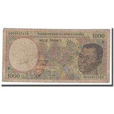 Geldschein, Zentralafrikanische Staaten, 1000 Francs, 1993, KM:202Ea, SGE+