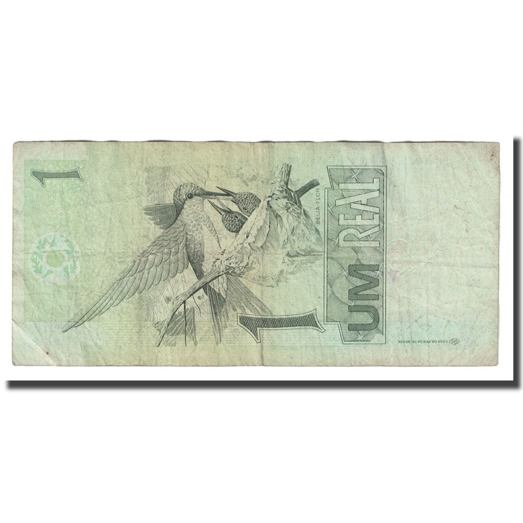 Biljet, Brazilië, 1 Réal, Undated (1997- ), KM:243Ab, B+