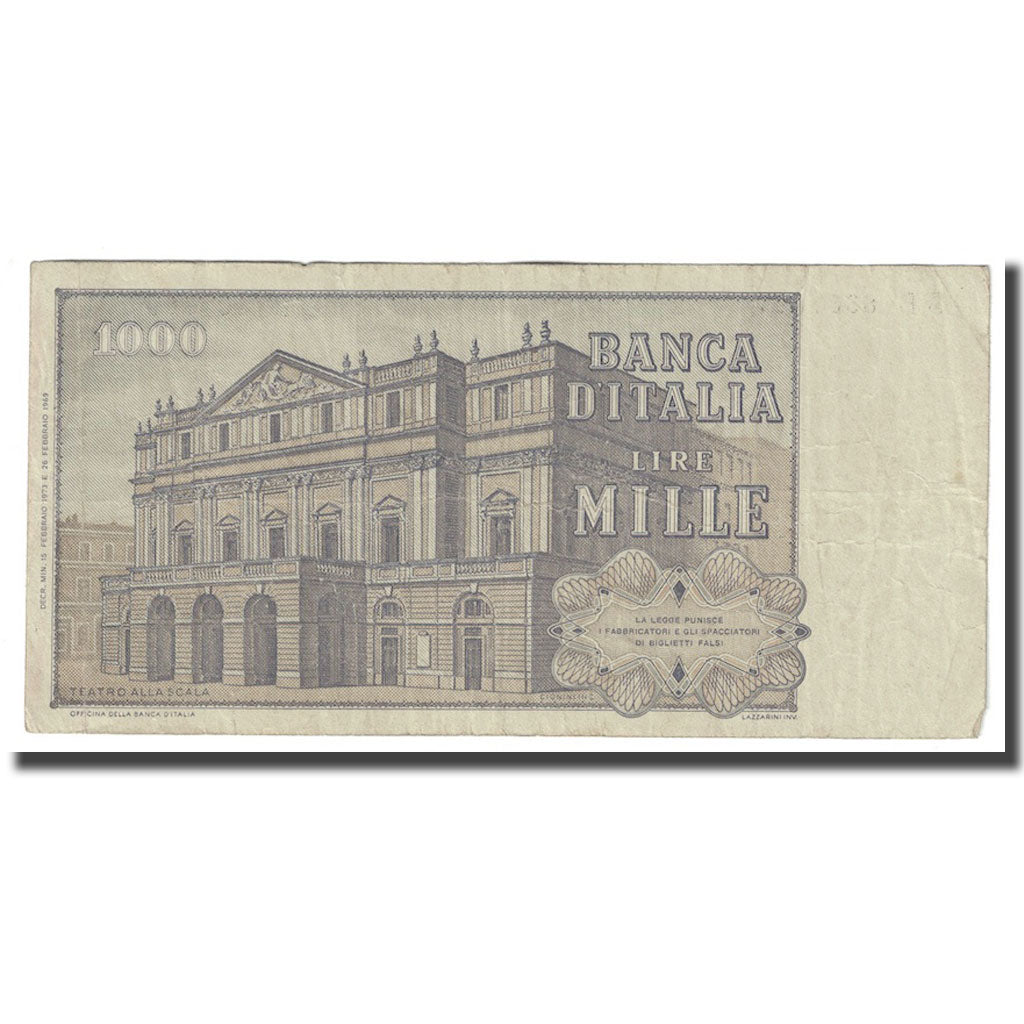 Billet, Italie, 1000 Lire, 1973, 1973-02-15, KM:101c, TB+