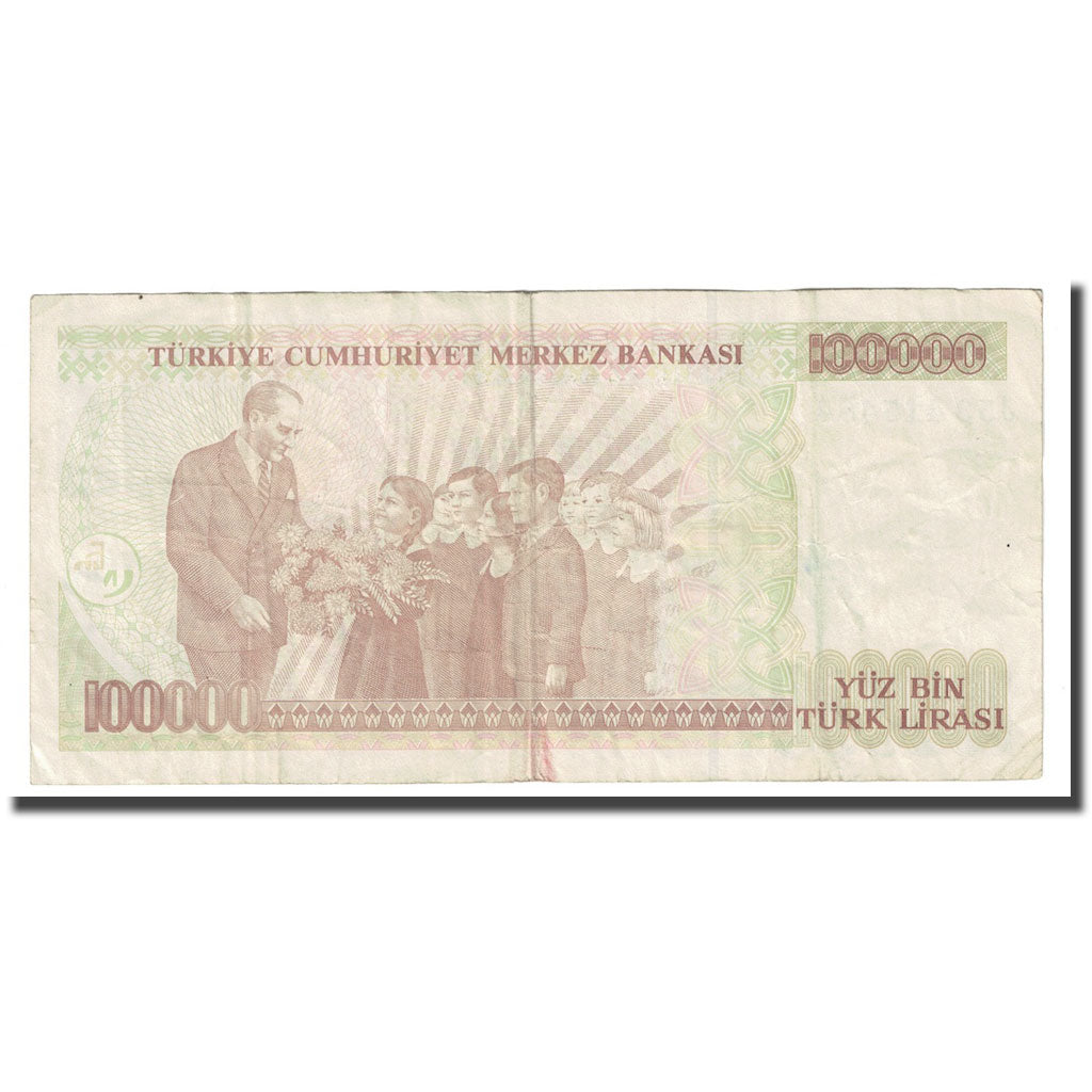 Billete, 100,000 Lira, 1991, Turquía, KM:205, BC+