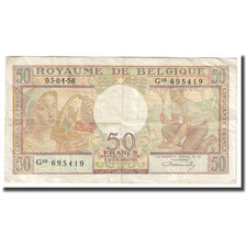 Banknote, Belgium, 50 Francs, 1956, 1956-04-03, KM:133b, EF(40-45)