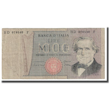 Banknote, Italy, 1000 Lire, 1969, 1969-02-26, KM:101h, F(12-15)
