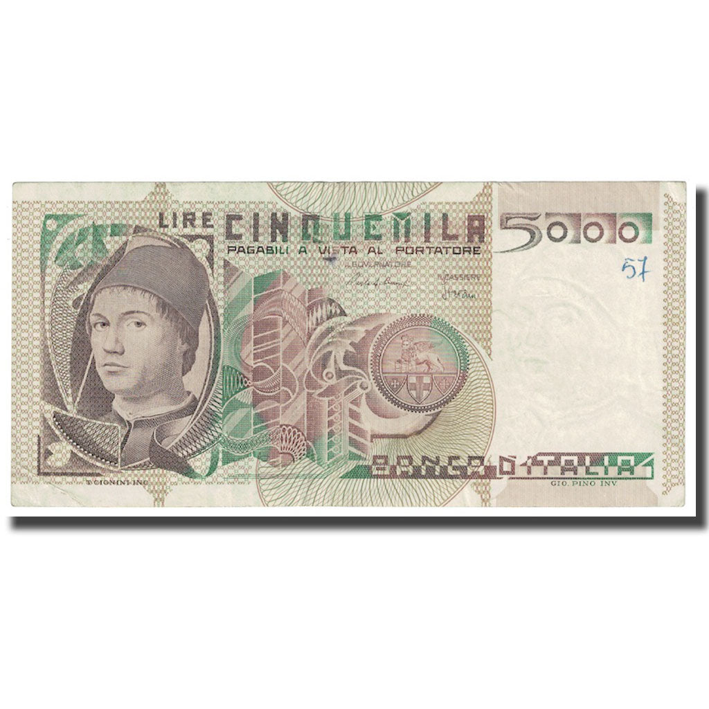 Billet, Italie, 5000 Lire, 1979, 1979-03-02, KM:105b, TB+