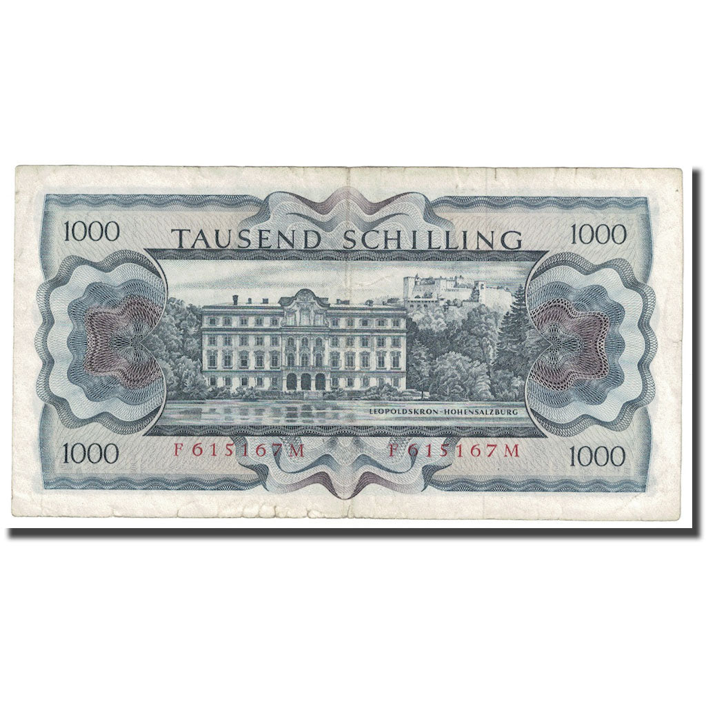 Geldschein, Österreich, 1000 Schilling, 1966, 1966-07-01, KM:147a, S+
