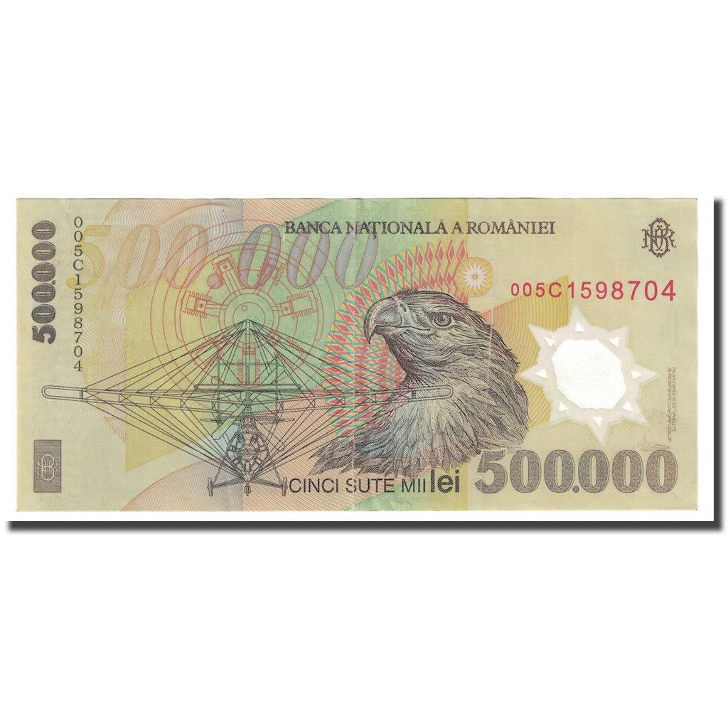 Banknot, Rumunia, 500,000 Lei, 2000, KM:115a, AU(50-53)