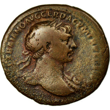 Moneta, Trajan, As, gradacja, GENI, F, F(12-15), Miedź, Cohen:503, AC7B9QI10D
